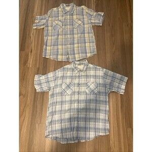 Weatherproof Vintage Set of 2 Men’s Shirts (Size XL) Button-Up, Plaid w/ Pockets